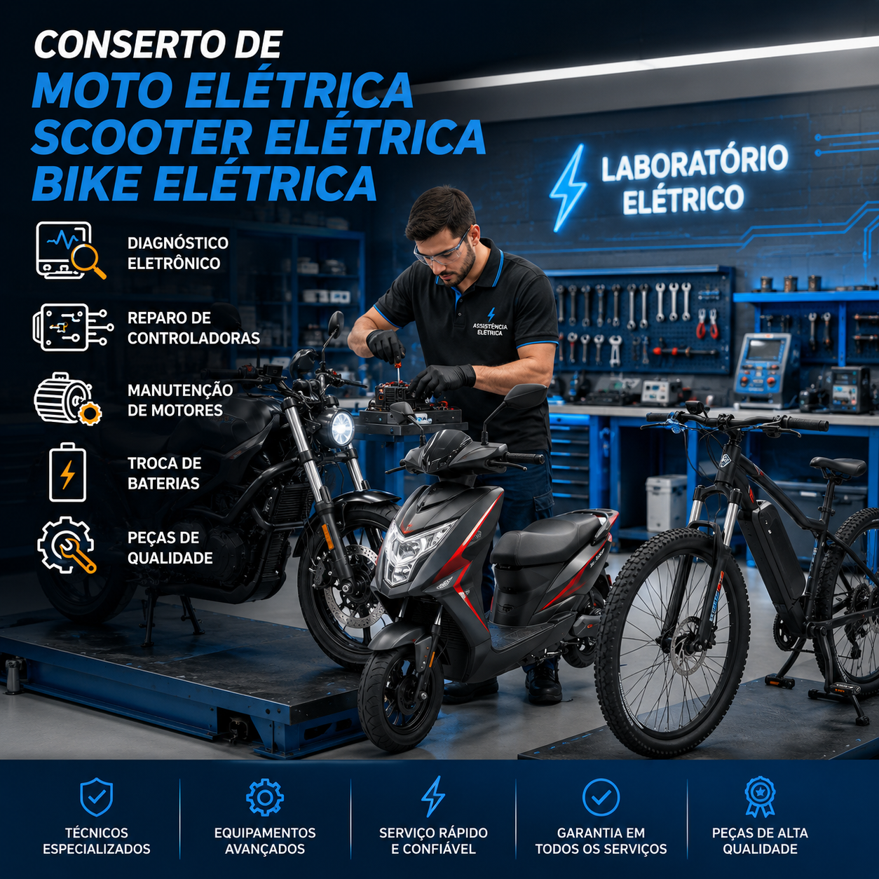 Conserto de scooter elétrica