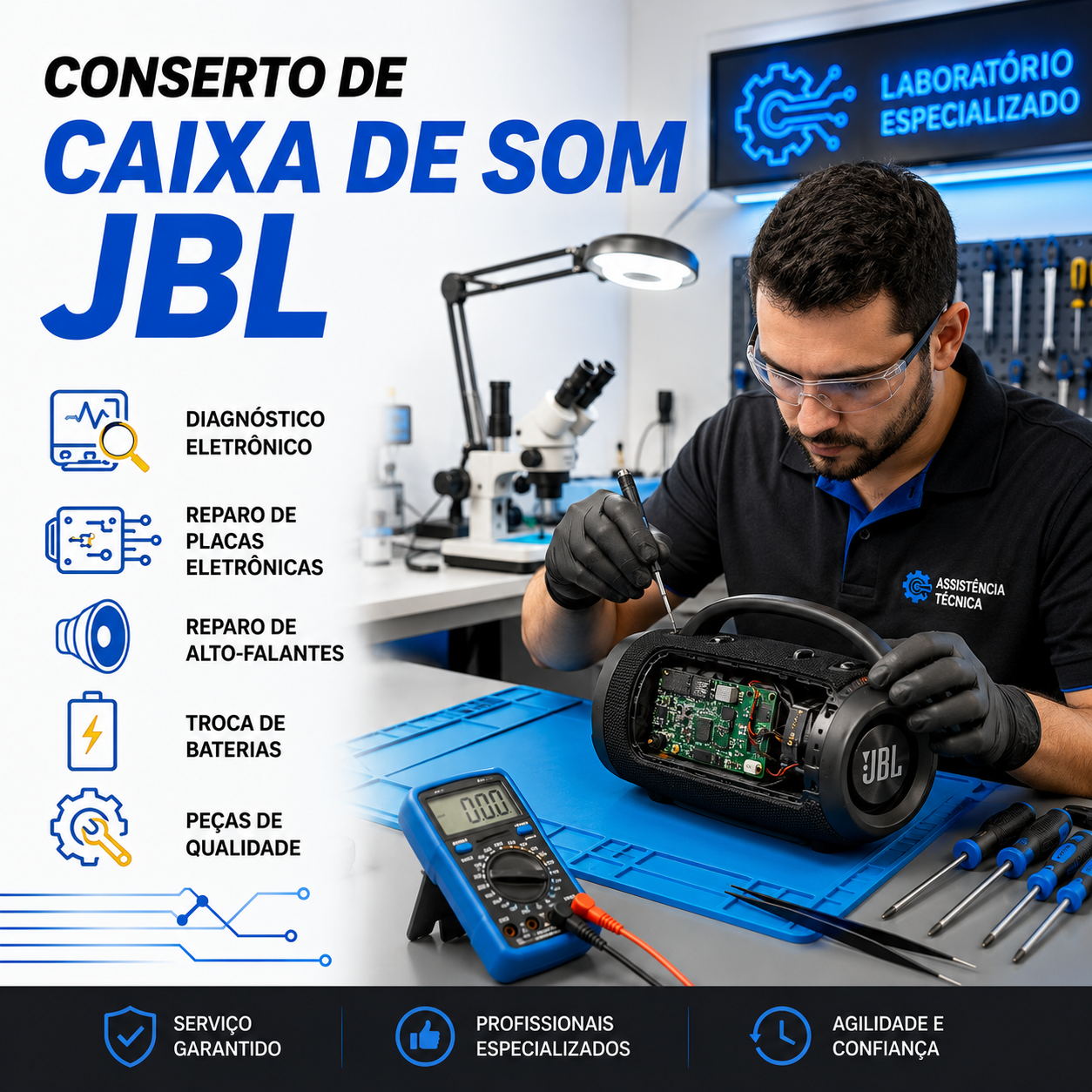 Conserto de JBL